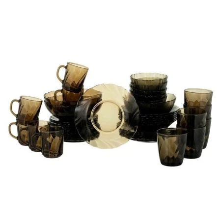 Столовый набор 45пр стекло ALTA MAREA дымка подар.уп (1)