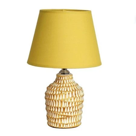 Лампа настольная с абажуром керамика 36см желтый YM22024 (24)