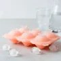 Форма для льда 6 ячеек 18*13*5см силикон SWEET кристаллы розовые