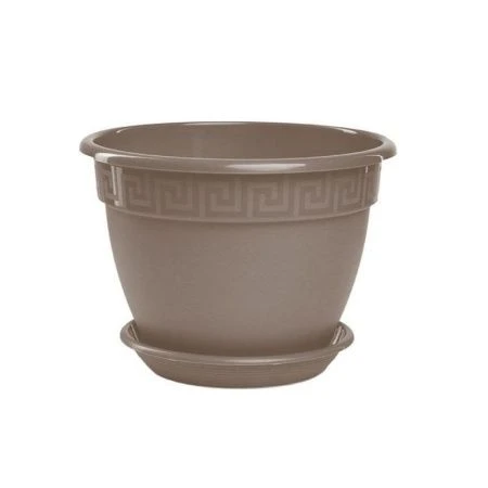 Горшок цветочный 10л d32см пластик АНТИК фраппе 5PL0490 (5)