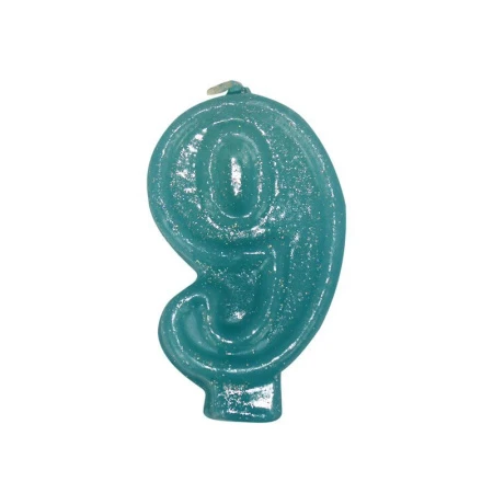 Свеча в торт парафин цифра 9 (32) ВЫВОД