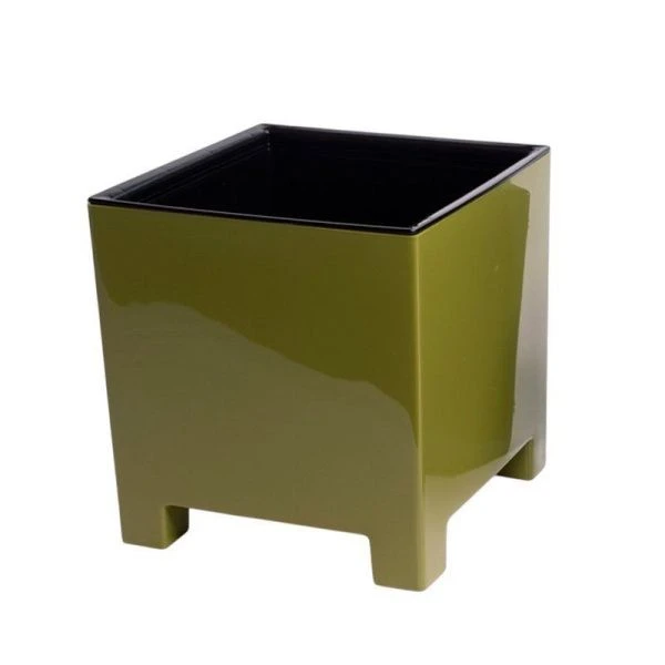 Горшок цветочный 2,1л 14см пластик НАРД с вкладкой папоротник (8)