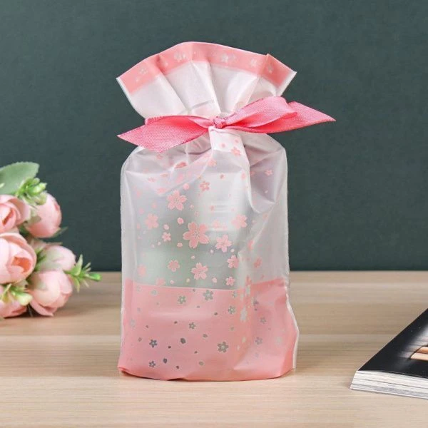 Мешочек подарочный 12*17см Цветы (50)