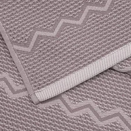 Полотенце вафельное 40*60см Зигзаг серый м7806_11 S Полотенце вафельное 40*60см Зигзаг серый м7806_11 S