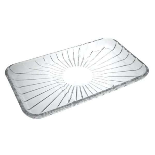 Блюдо 27,6*16,2см стекло ЭЛЕГАНТ прямоугольное (6)