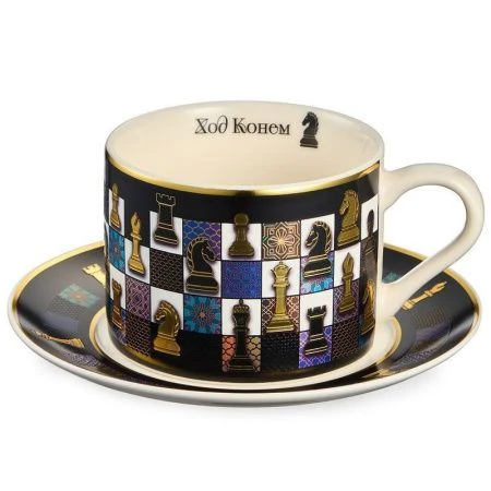 Чайный набопр 2пр фарфор ХОД КОНЁМ на 1 персону 260мл (18)