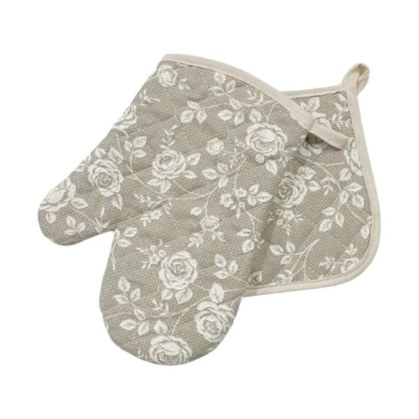 Кухонный набор 2пр (прихватка, рукавица) рогожка РЕВЕРАНС БЕЖЕВЫЙ LeSonnet арт. 23 Кухонный набор 2пр (прихватка, рукавица) рогожка РЕВЕРАНС БЕЖЕВЫЙ LeSonnet арт. 23