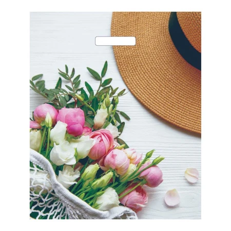 Пакет с вырубной ручкой 38*45см полиэтилен Шарм (50/500)