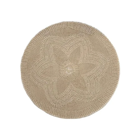 Салфетка сервировочная 38см полиэстер коричневая круглая JC-15252 (240)