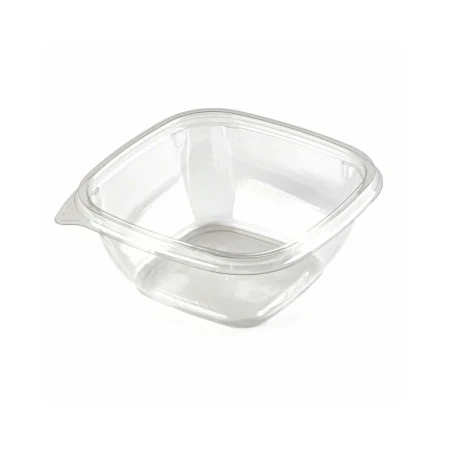 Контейнер одноразовый 500мл 126*126*60мм полистирол квадратный прозрачный с крышкой ЮПК-1212 (50/3000)