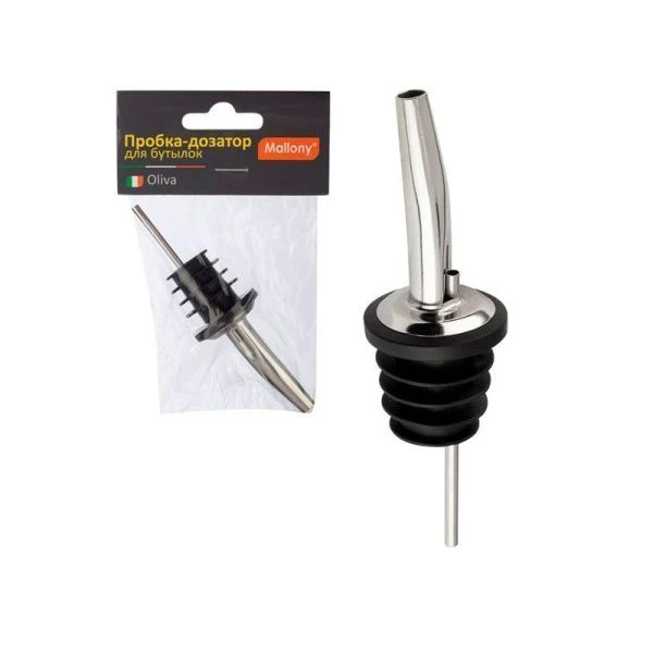 Пробка-дозатор для бутылок OLIVA для масла/уксуса/вина/напитков 11см нерж.сталь