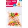 Шпажки для канапе 12см 50шт бамбук Фруктовое ассорти в пакете PATERRA