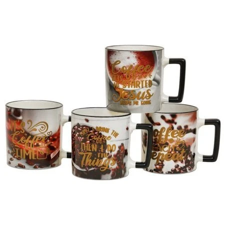 Кружка 400мл фарфор  цилиндр ЖИЗНЬ С КОФЕ MIX R1883/4815 (36/12)