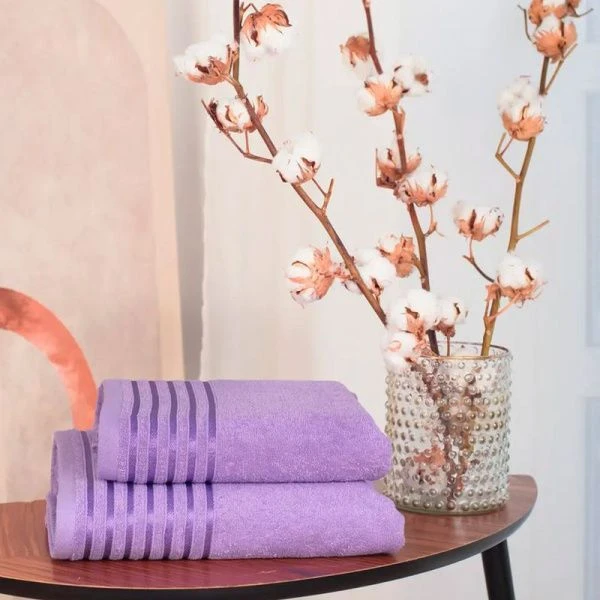Полотенце махровое 30*50см Бриз сиреневый ВЫВОД