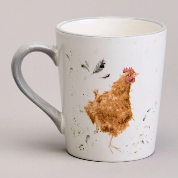 Кружка 300мл 12*8,5*10см керамика FUNNY HENS (36)