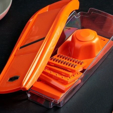 Овощерезка для резки овощей №1, с 6 насадками, овощедержателем и контейнером 2947237