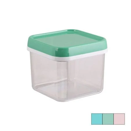 Банка для сыпучих продуктов 600мл 100*110*90мм квадрат (18)