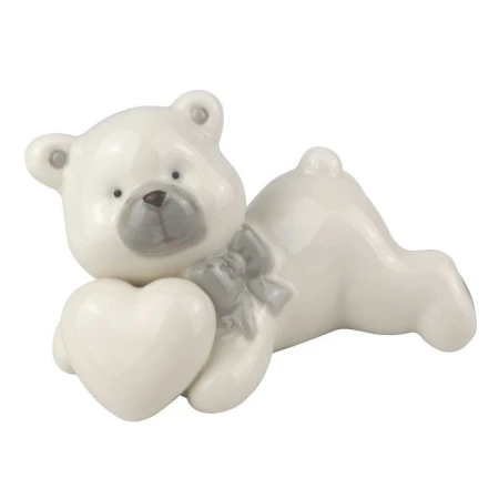 Фигурка Медвежонок с сердцем фарфор 9*11,5см 85282 /JC-10159 (48)