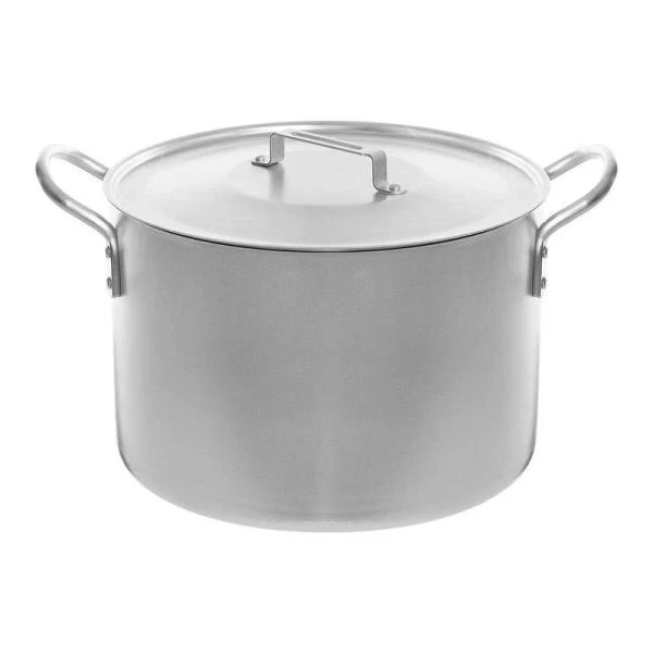 Котел 30л алюминий ПОВАРСКОЙ 40*25см толщина дна 3мм толщина стенки 2мм (1)