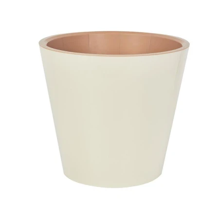 Горшок для цветов 10,5л 280мм пластик London сливочный (6)