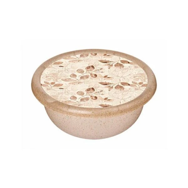 Миска 2,1л пластик Palermo с крышкой бесцветный флэк (24) 221161001/02