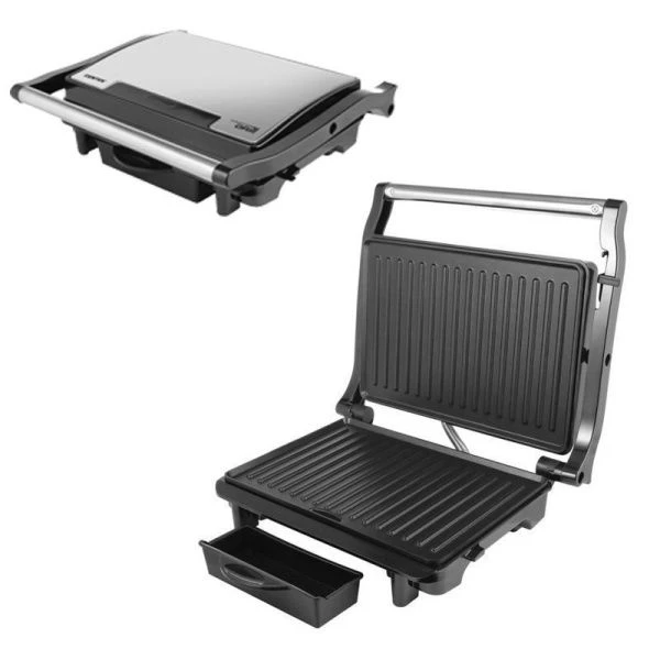 Гриль электрический контактный металл Centek CT-1469 1600Вт, АП пластины 25,4*17,8см (4)