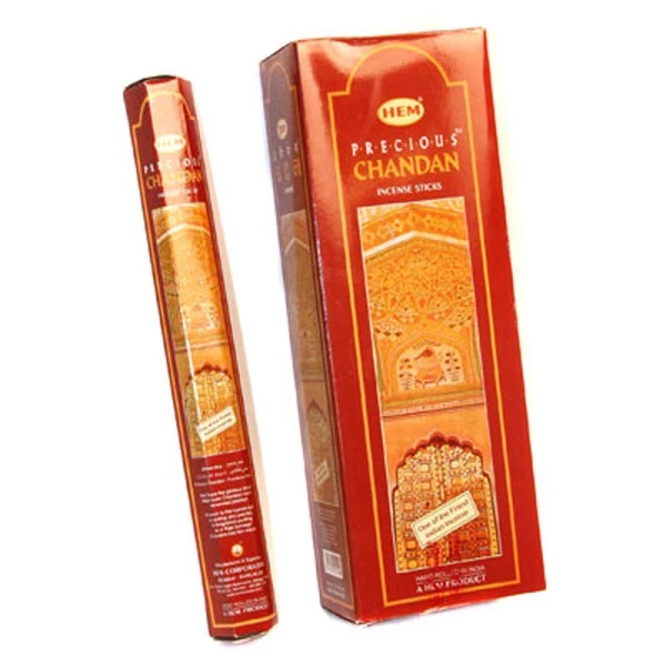 Благовония шестигранник 20 палочек HEM Pr. Chandan Любимый сандал (6)