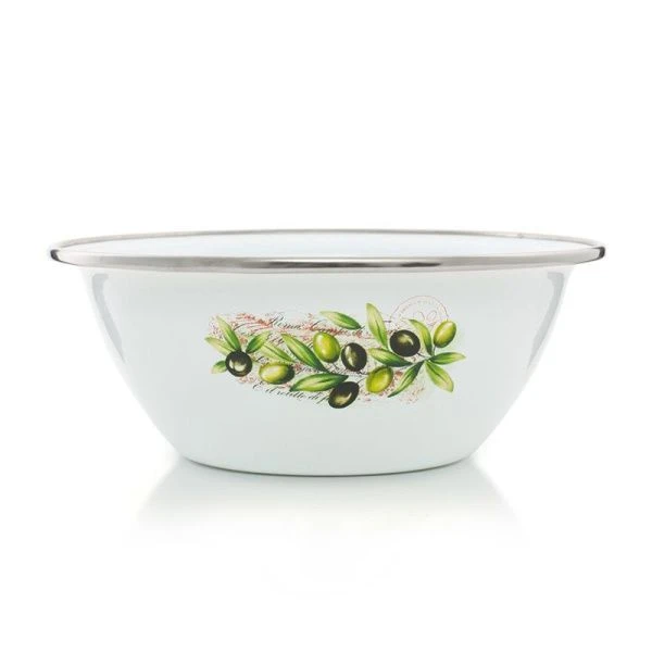 Миска 600мл эмаль ОЛИВЫ ТОСКАНЫ (18)
