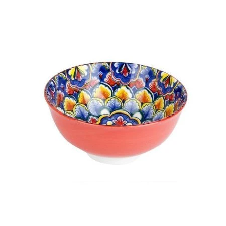 Салатник 300мл 12см фарфор Arabesque красный (72)