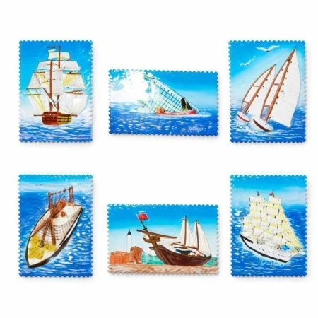 Магнит МАРКА Яхта 7см пластик SF2497 (24/576) БСА