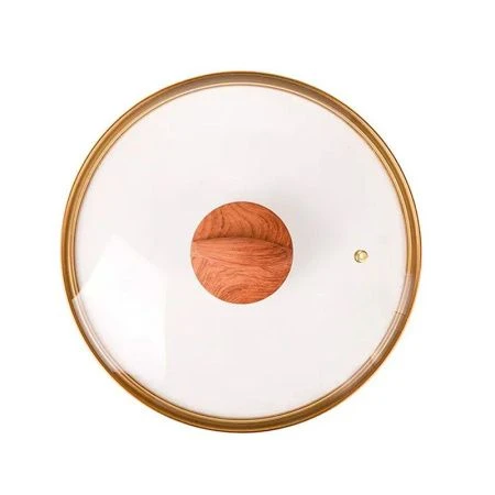 Сковорода 26см алюминий АП GRANIT ULTRA Black-gold с несъемной ручкой, стекл.крышкой (4)