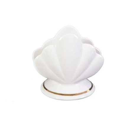 Салфетница 8см фарфор БЕЛЬЕ С ЗОЛОТОЙ ОТВОДКОЙ ЕЛЕНА (24)