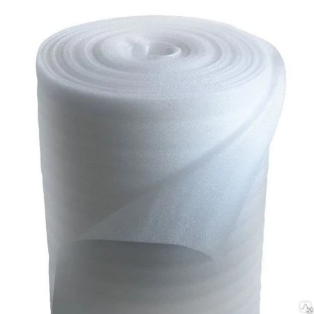 Материал упаковочный ВОМЛЕКС пенополиэтилен 1,05*50м 2мм белый рулон (1)