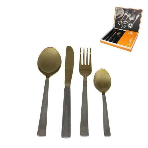 Набор столовых приборов 24пр нерж.сталь 18/10 ТОРЖЕСТВО НТП подар.уп. н112/1 М18  (5)