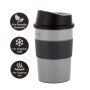 Термокружка 320мл нерж.сталь арт.2165 черный серый (24)