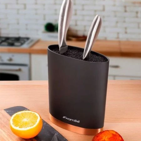 Подставка для ножей с наполнителем 16*7*22см пластик (24)