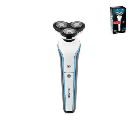 Бритва электрическая пластик Centek CT-2158 черн/бел/син 5Вт,3плав.головки, аккум.работа от (8) Бритва электрическая пластик Centek CT-2158 черн/бел/син 5Вт,3плав.головки, аккум.работа от (8)