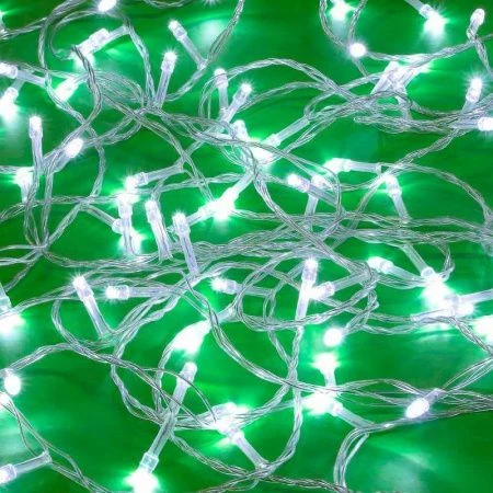 Гирлянда эл 14м 180 LED вьюн белый пост свечение ПВХ прозрачный 220В СНОУ БУМ