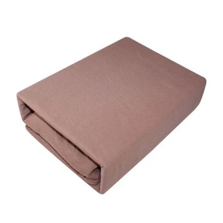 Простыня на резинке 180*200*20 трикотаж Мокко