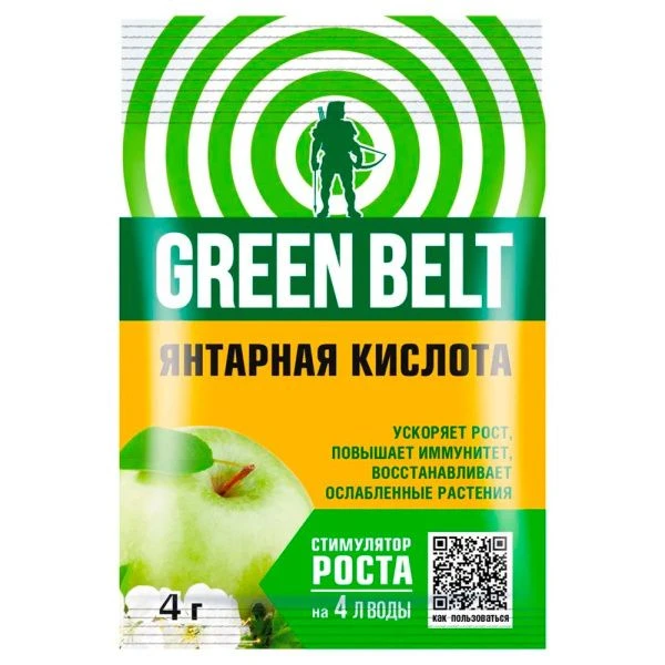 Янтарная кислота пак 4гр. GREEN BELT  (50)