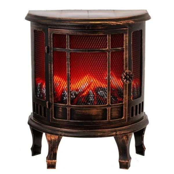 Камин с подсветкой пластик/стекло 24,5*12,5*30см USB (3xLR14 не прилаг.) (16)