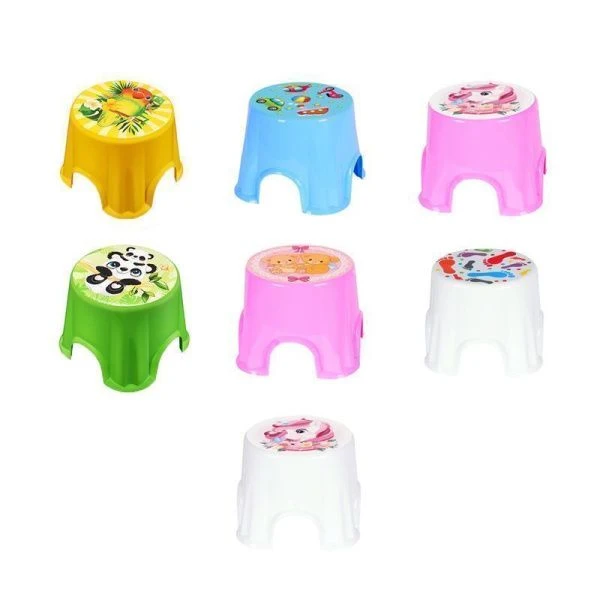 Табурет детский 230*195мм пластик ПЕНЕК с рисунком (20)