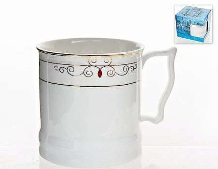 Кружка 500мл фарфор КОРОЛЕВСКАЯ КРУЖКА подар.уп (48)