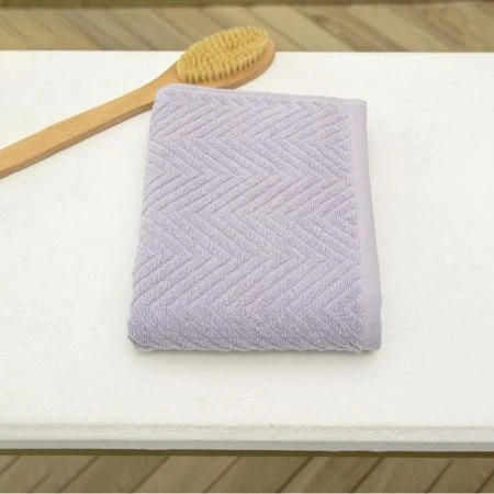 Полотенце махровое 50*80см Eho светло-сиреневый ВЫВОД