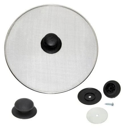 Экран от брызг 28см металл плоский с кнопкой (54.45) AN11-33 (36/72)