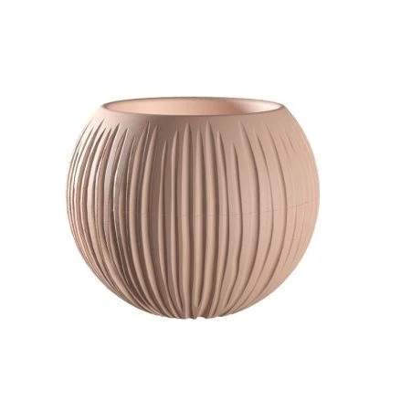 Кашпо 1,7л 18*21см пластик СФЕРА фраппе (8)