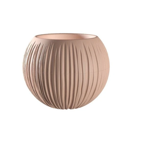 Кашпо 1,7л 18*21см пластик СФЕРА фраппе (8)