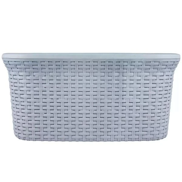 Корзина для хранения 32л 530*350*250мм пластик АРТЛАЙН овальная (6)