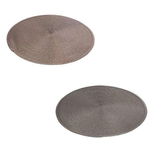 Салфетка сервировочная 38см ПВХ серый L-38 grey (6/300) Салфетка сервировочная 38см ПВХ серый L-38 grey (6/300)