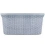 Корзина для хранения 32л 530*350*250мм пластик АРТЛАЙН овальная (6)